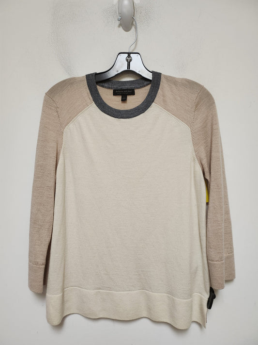 Sweater By Banana Republic In Pink & Tan, Size: L