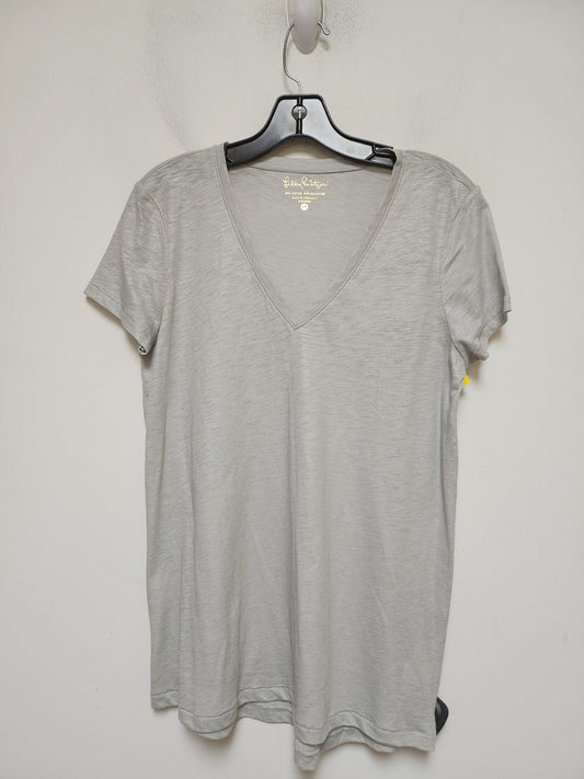 Top Short Sleeve Basic By Lilly Pulitzer In Grey, Size: M