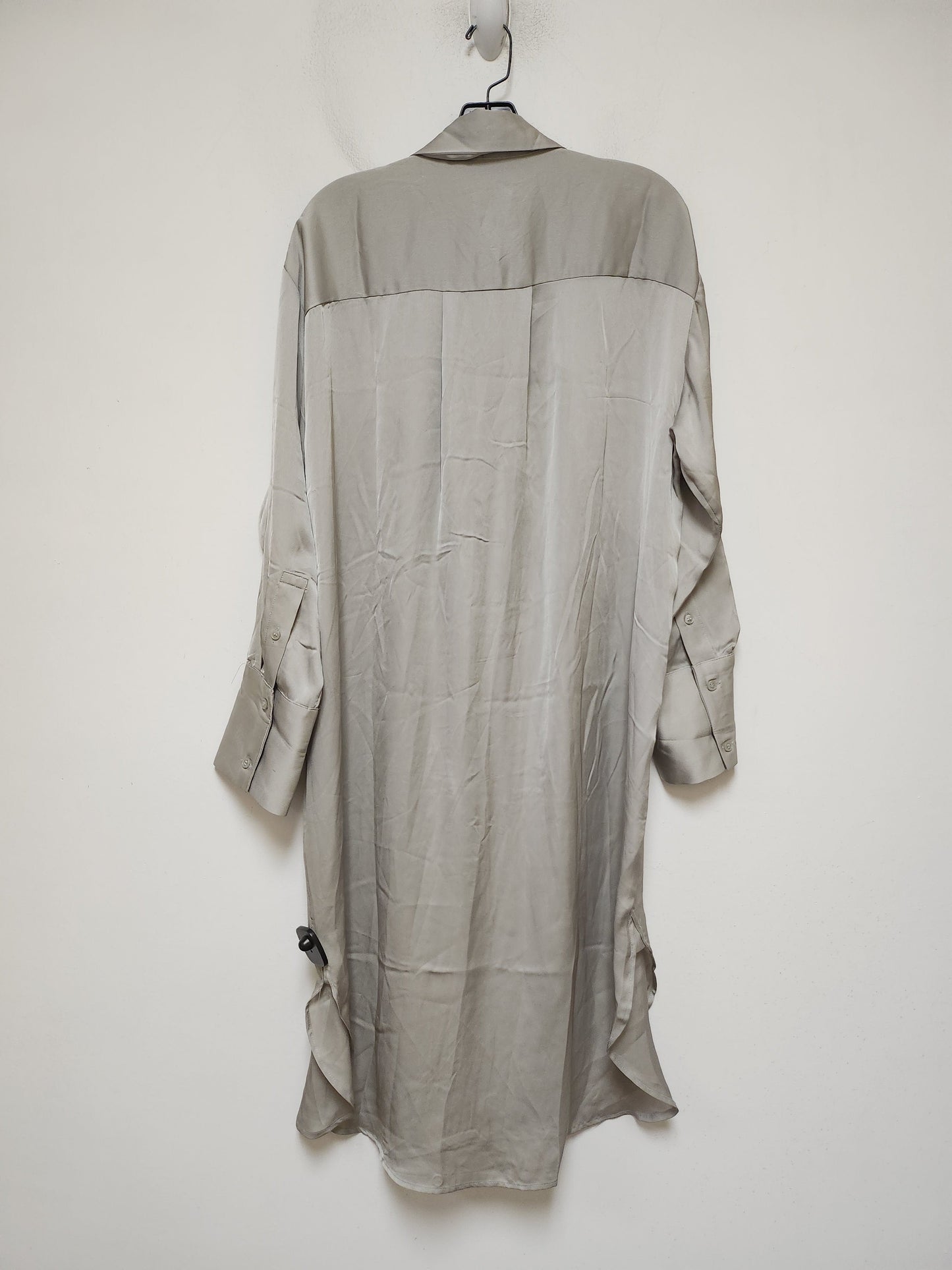 Dress Casual Midi By H&m In Grey, Size: M