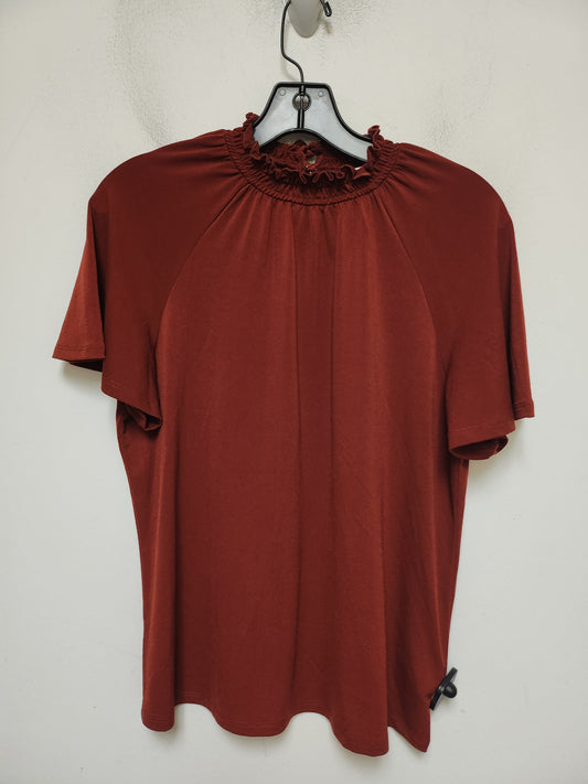 Top Short Sleeve By A New Day In Orange, Size: S