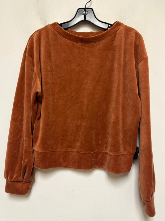 Top Long Sleeve By Wild Fable In Brown, Size: M