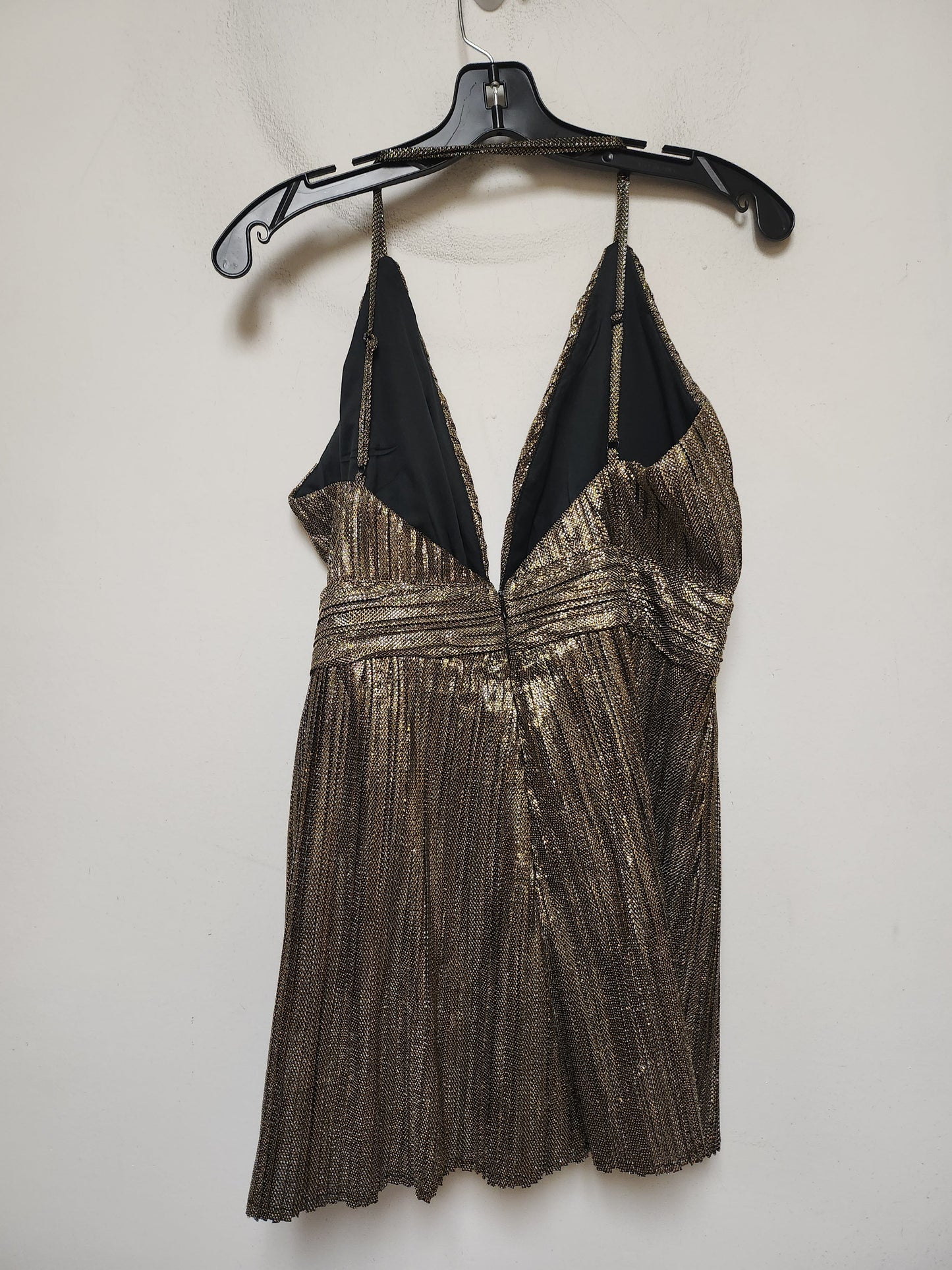 Romper By Lulus In Gold & Silver, Size: Xl