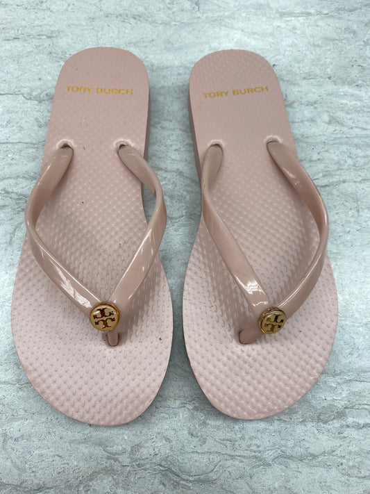 Sandals Flip Flops By Tory Burch In Pink, Size: 5