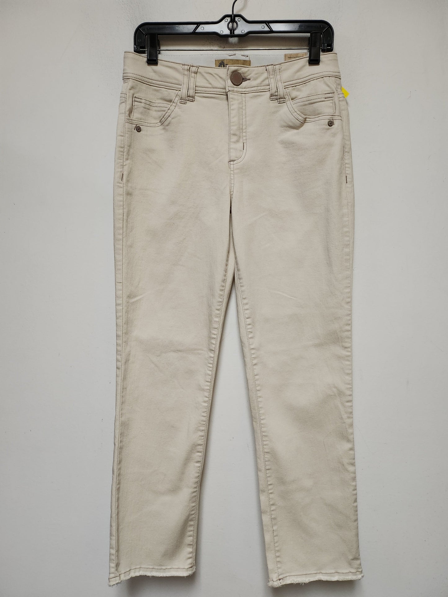 Jeans Straight By Democracy In Cream Denim, Size: 6