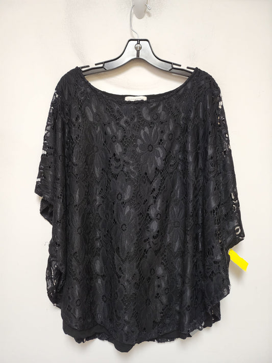 Top Short Sleeve By Clothes Mentor In Black, Size: 2x