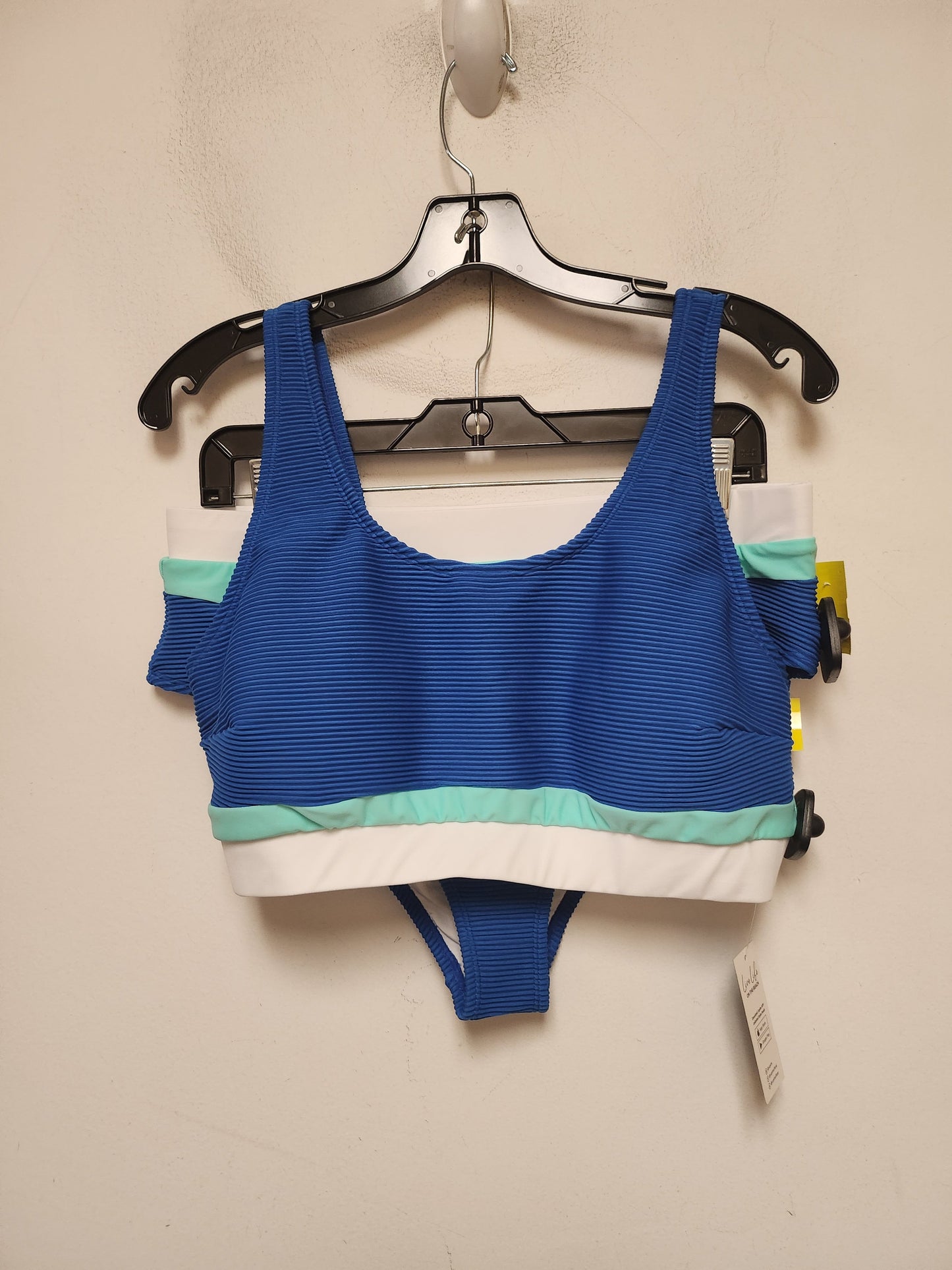 Swimsuit 2pc By Cupshe In Blue & Green, Size: Xl