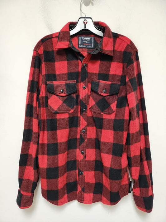 Jacket Shirt By Clothes Mentor In Plaid Pattern, Size: M