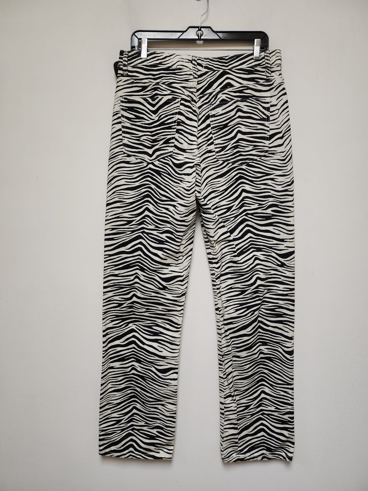 Jeans Wide Leg By Zara In Animal Print, Size: 12