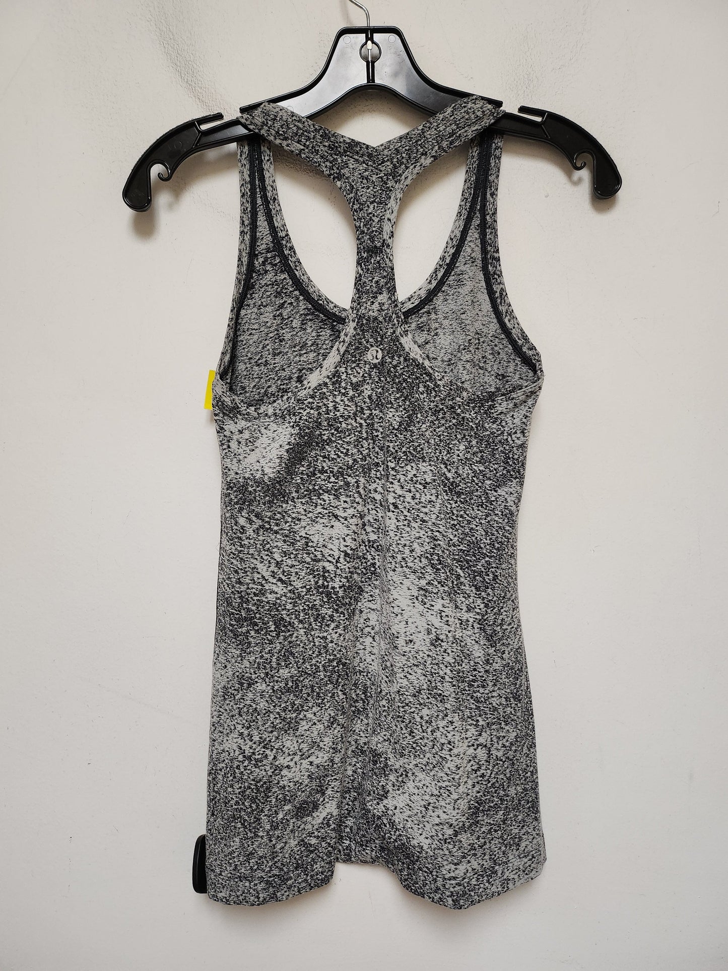 Athletic Tank Top By Lululemon In Black & Grey, Size: M