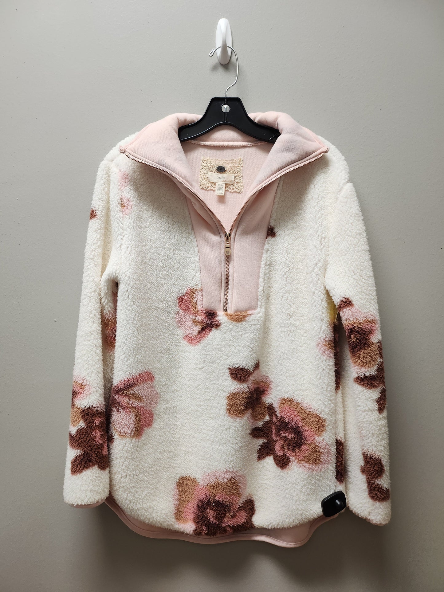 Jacket Fleece By Cupio In Floral Print, Size: S