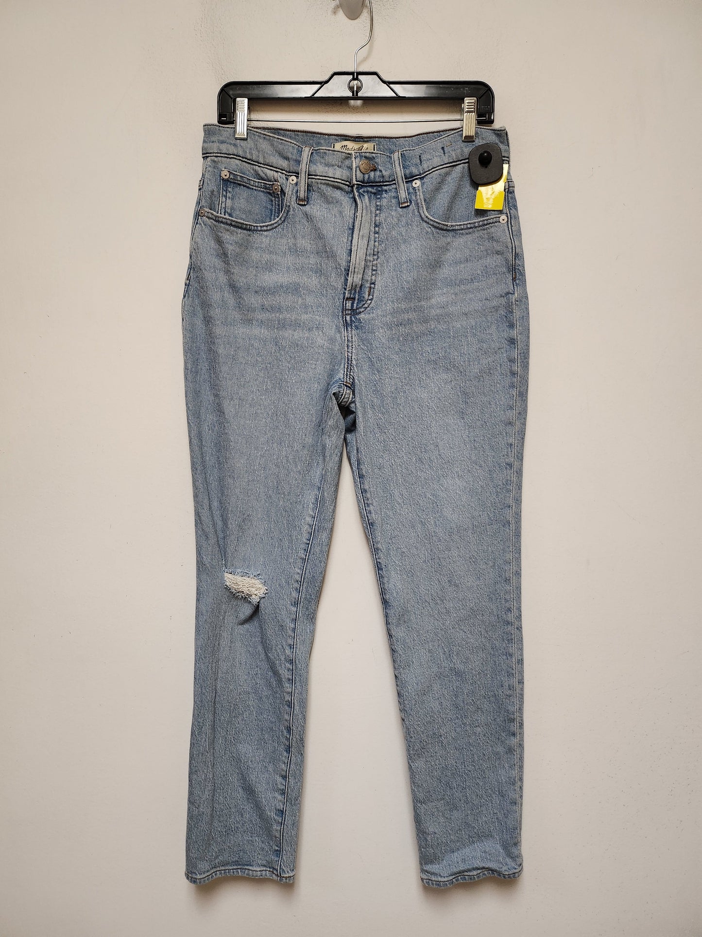 Jeans Straight By Madewell In Blue Denim, Size: 8