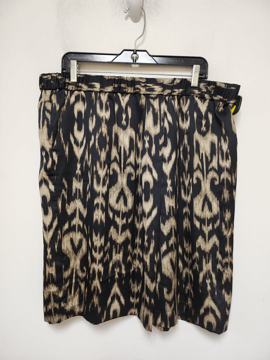 Skirt Midi By Chicos In Animal Print, Size: 16