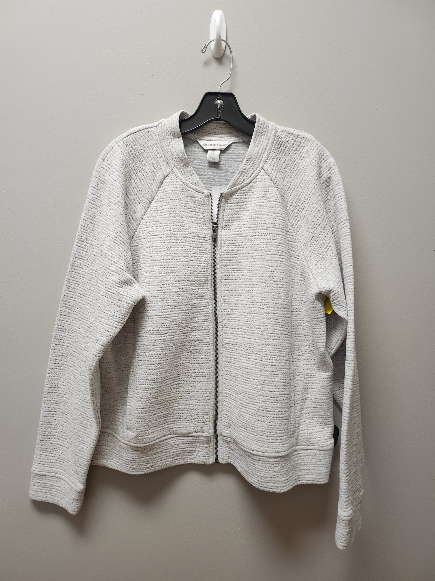 Jacket Other By Christopher And Banks In Grey & White, Size: L