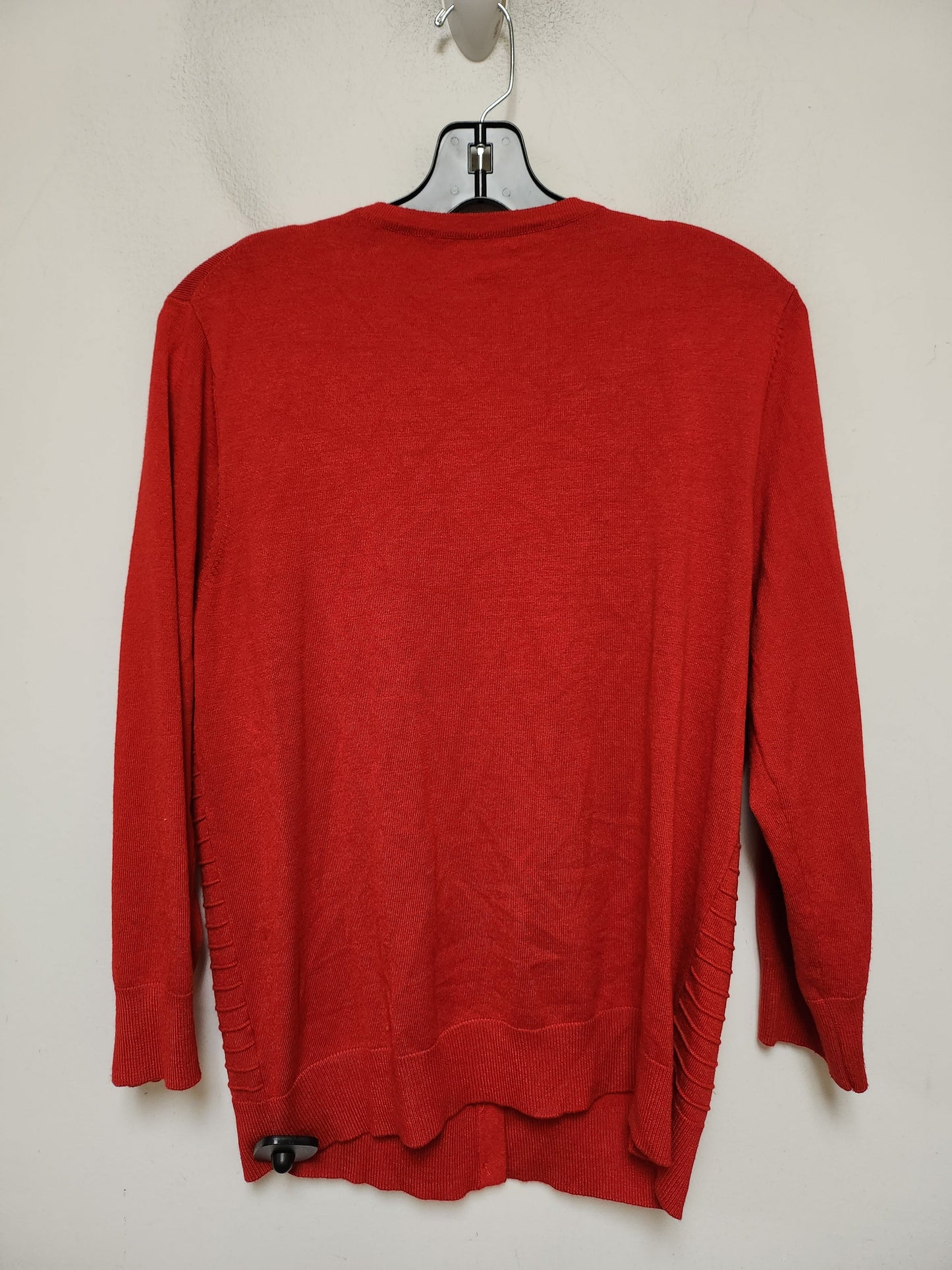 Sweater Cardigan By Cable And Gauge In Red, Size: Xl