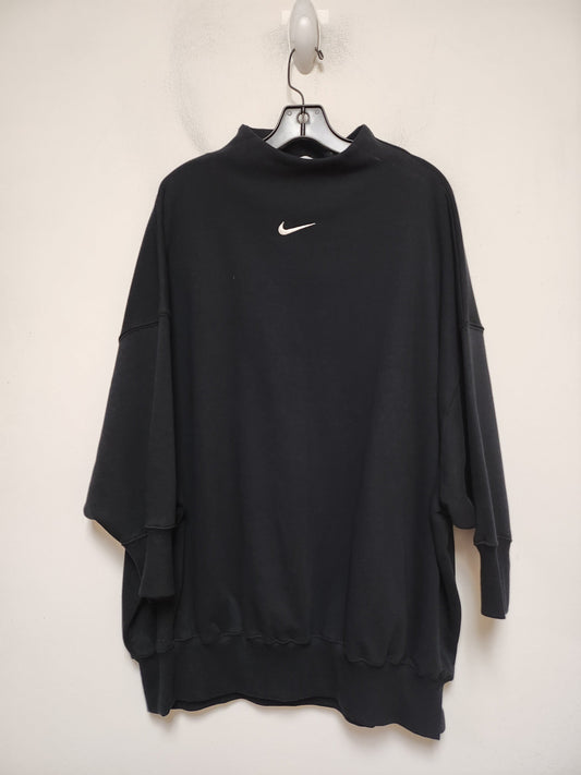 Athletic Sweatshirt Crewneck By Nike Apparel In Black, Size: L