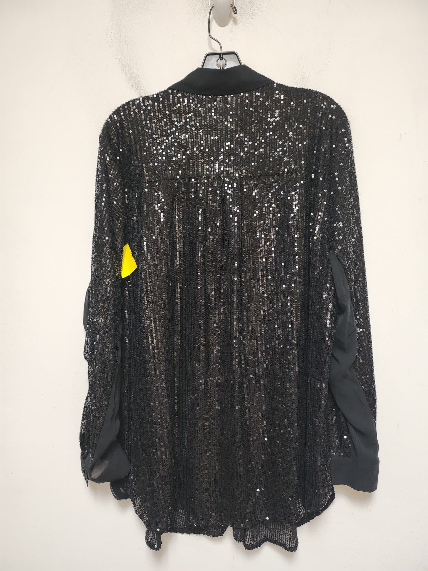 Top Long Sleeve By Cato In Black, Size: 2x