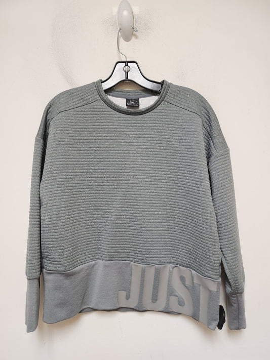 Athletic Top Long Sleeve Crewneck By Nike Apparel In Grey, Size: Xs