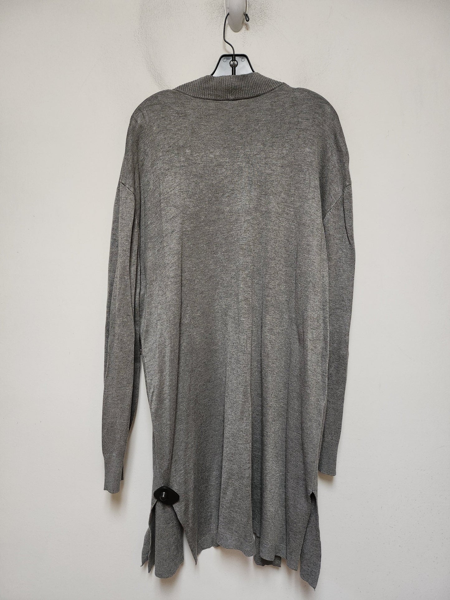 Sweater Cardigan By Worthington In Grey, Size: Xl