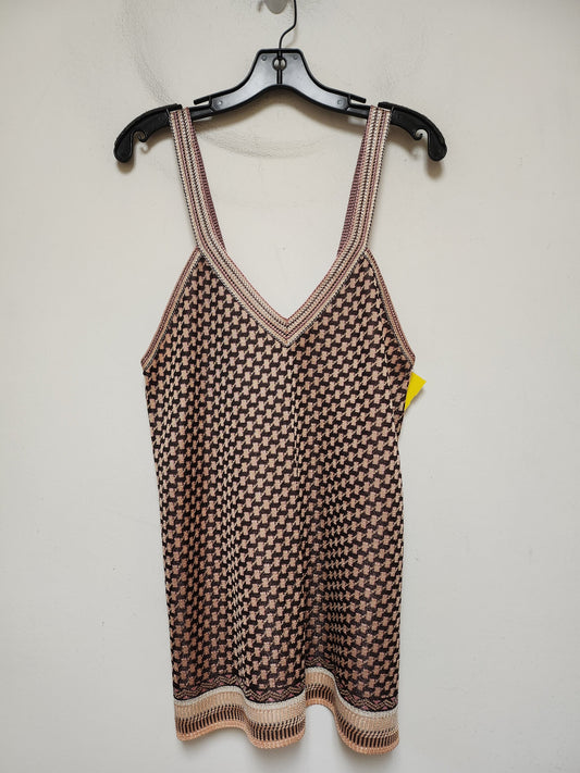 Top Sleeveless By Zara In Multi-colored, Size: L