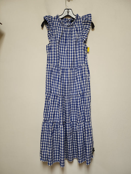 Dress Casual Maxi By J. Crew In Checkered Pattern, Size: Xxs