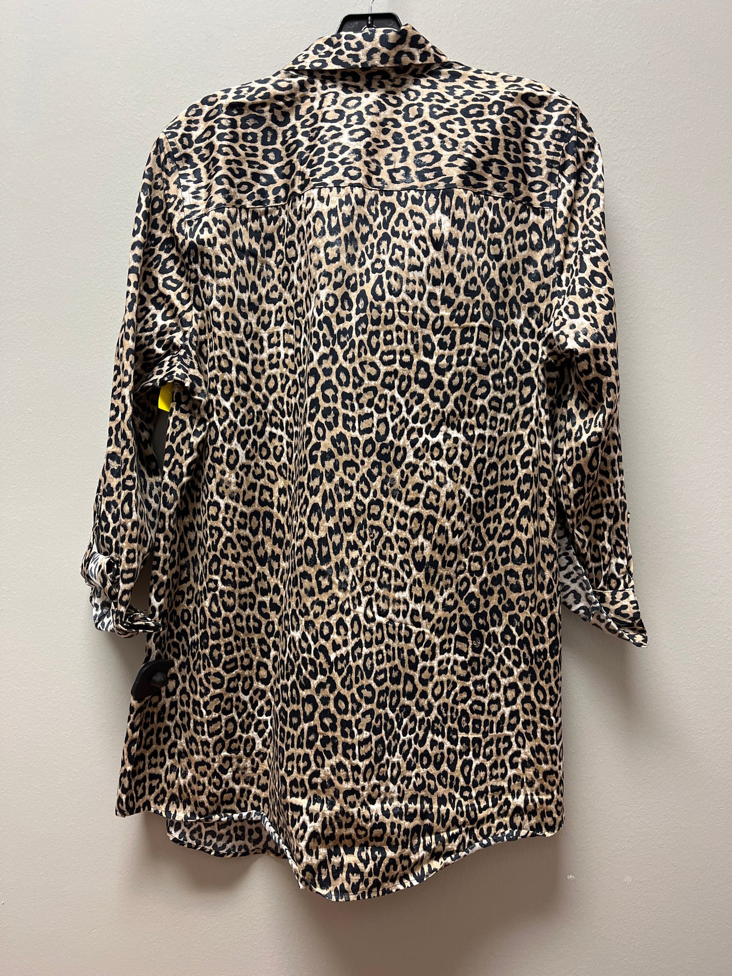 Top Long Sleeve By Chicos In Animal Print, Size: M