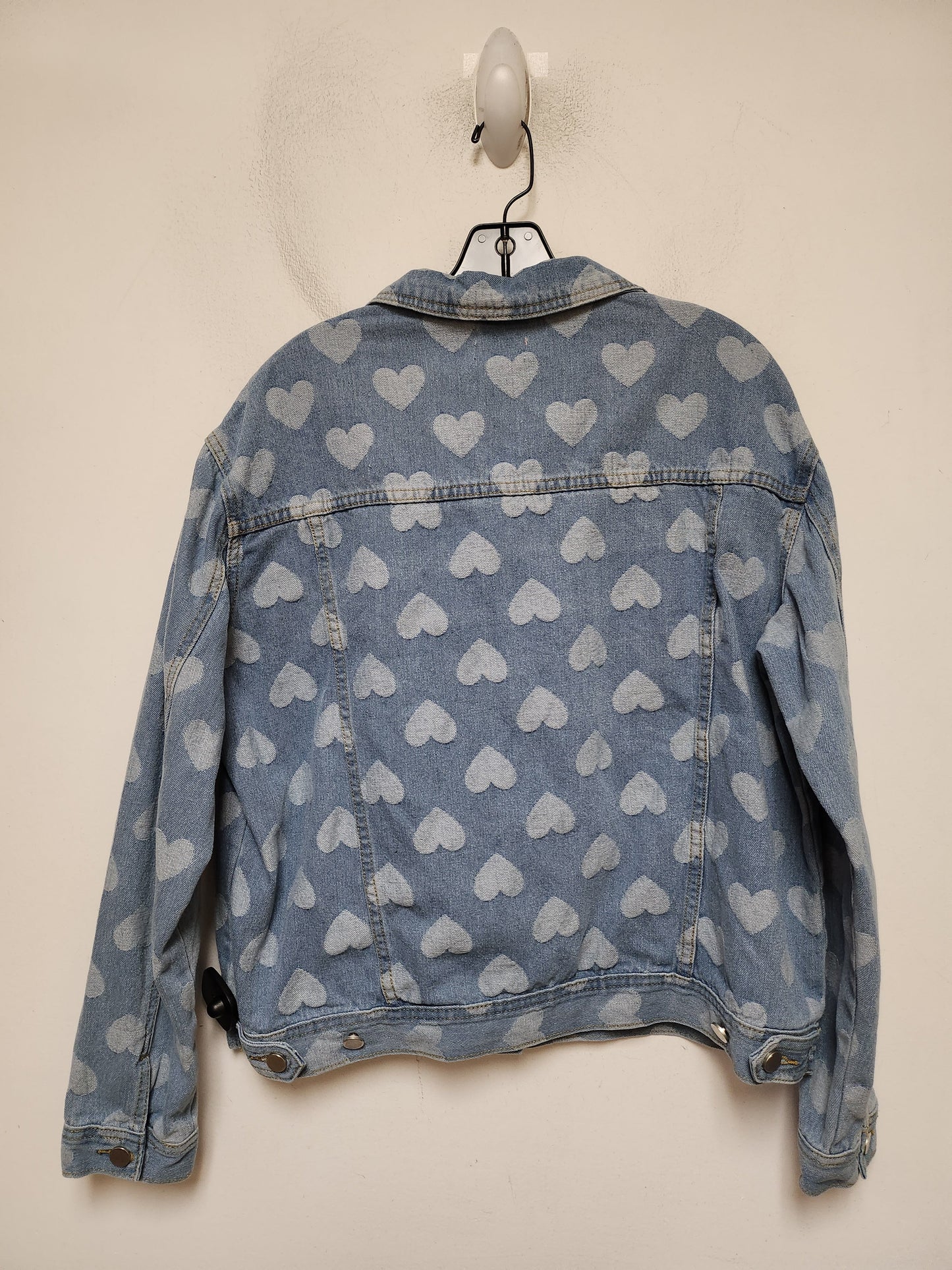 Jacket Denim By Pink Lily In Blue Denim, Size: M