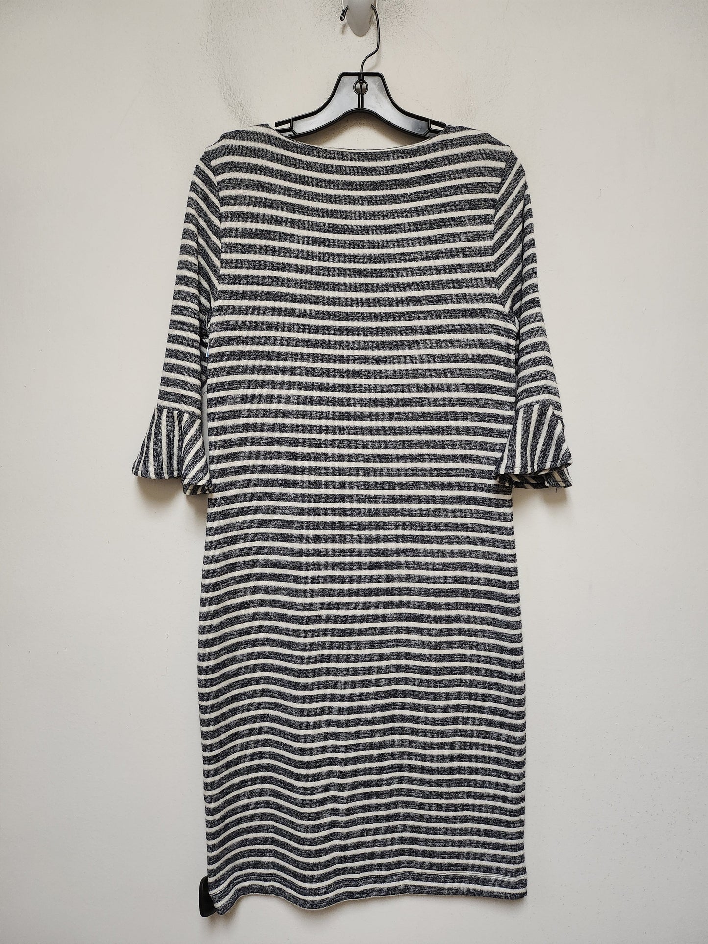 Dress Casual Midi By Banana Republic In Striped Pattern, Size: M