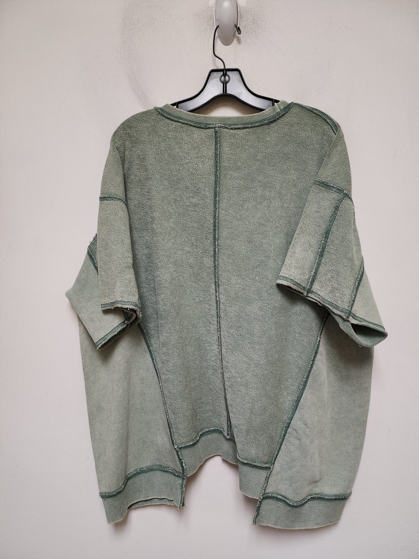 Sweatshirt Collar By Easel In Green, Size: L