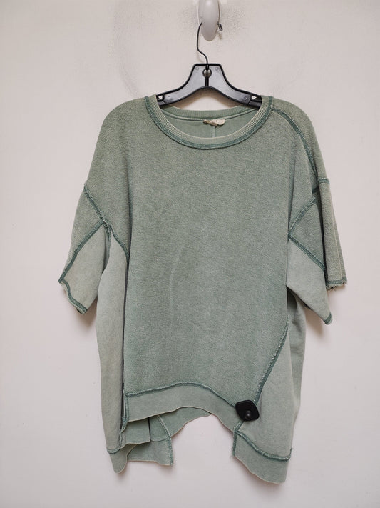 Sweatshirt Collar By Easel In Green, Size: L