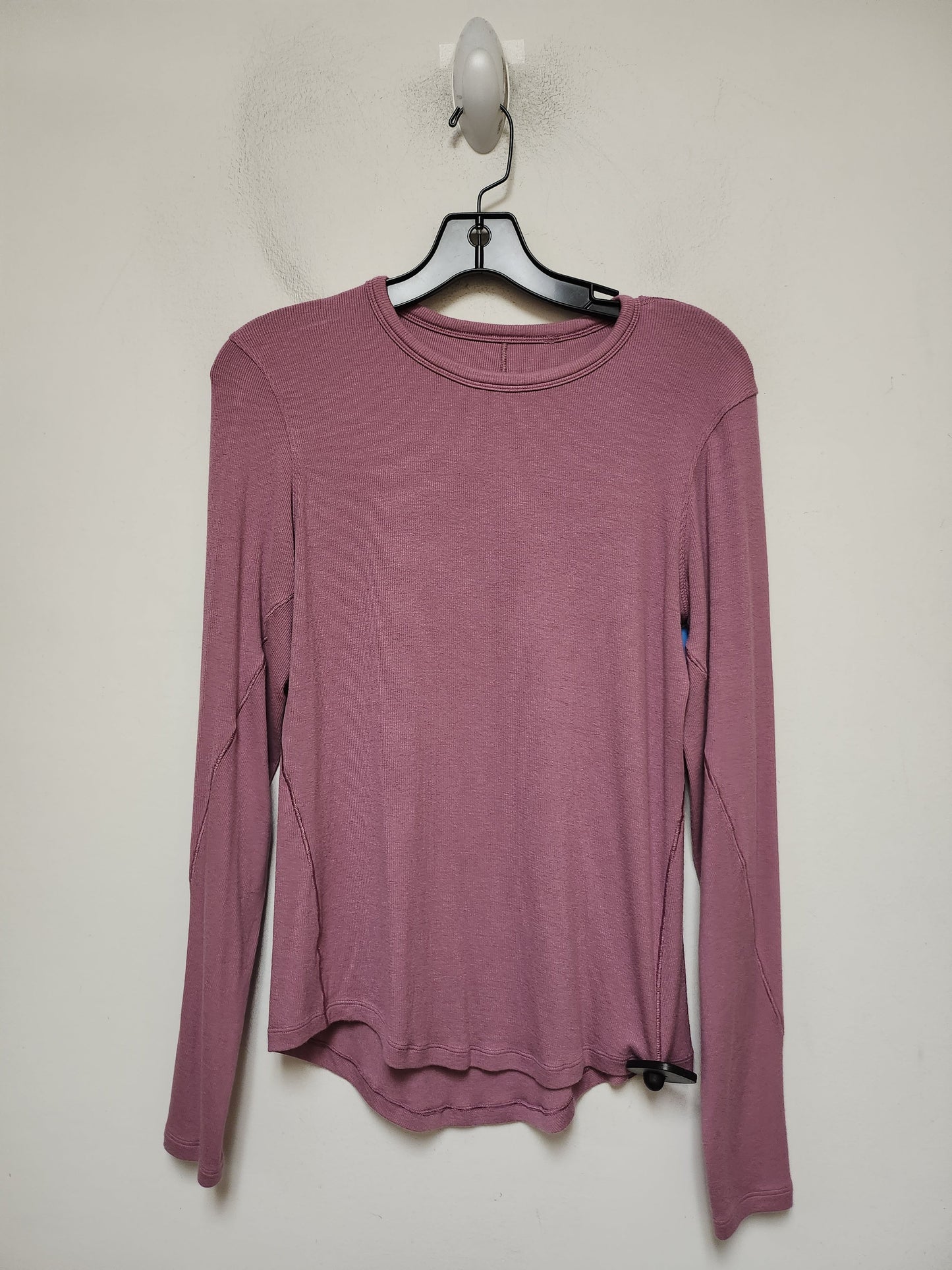 Athletic Top Long Sleeve Crewneck By Lululemon In Purple, Size: S