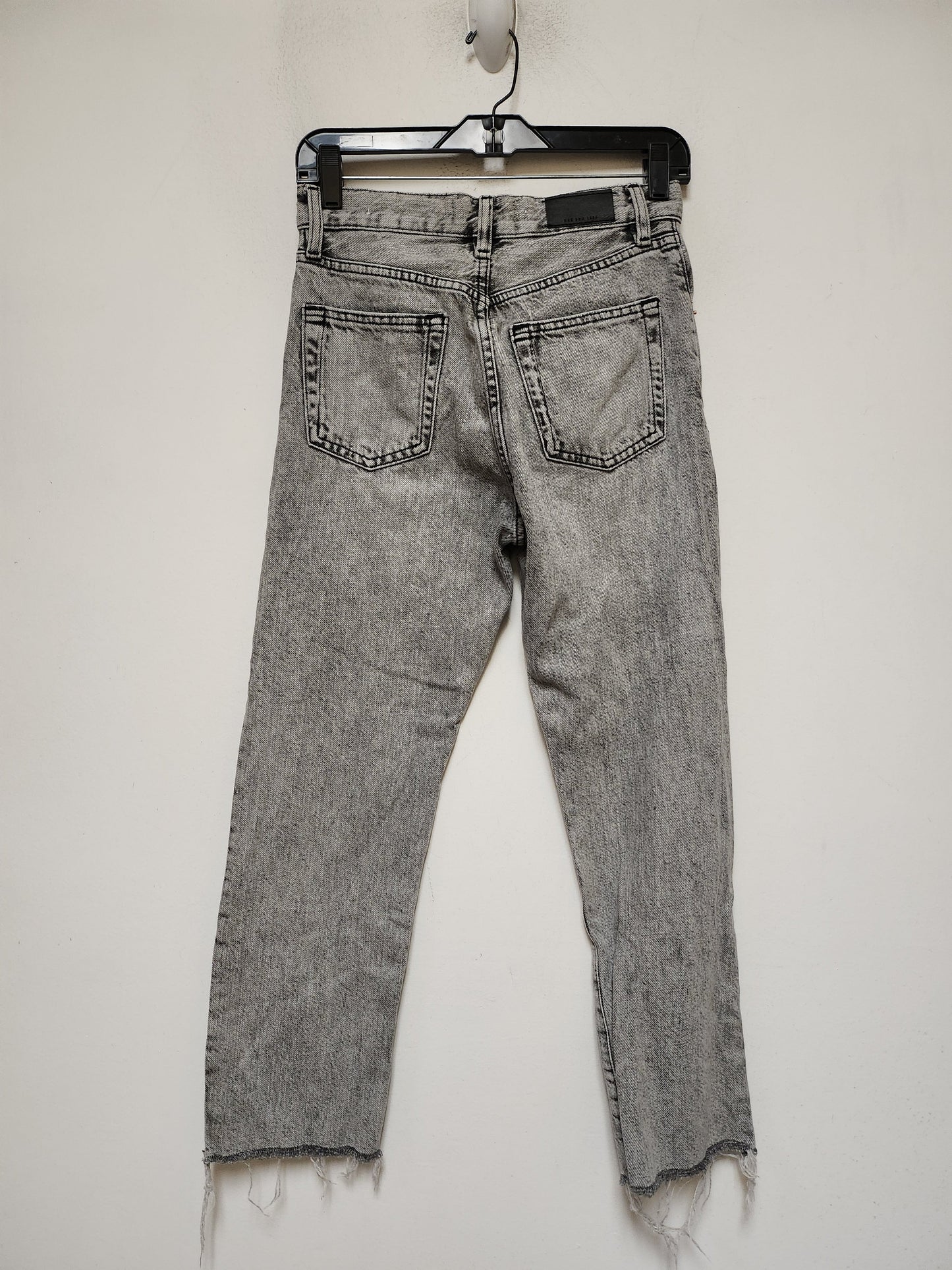 Jeans Straight By Mng In Grey Denim, Size: 2