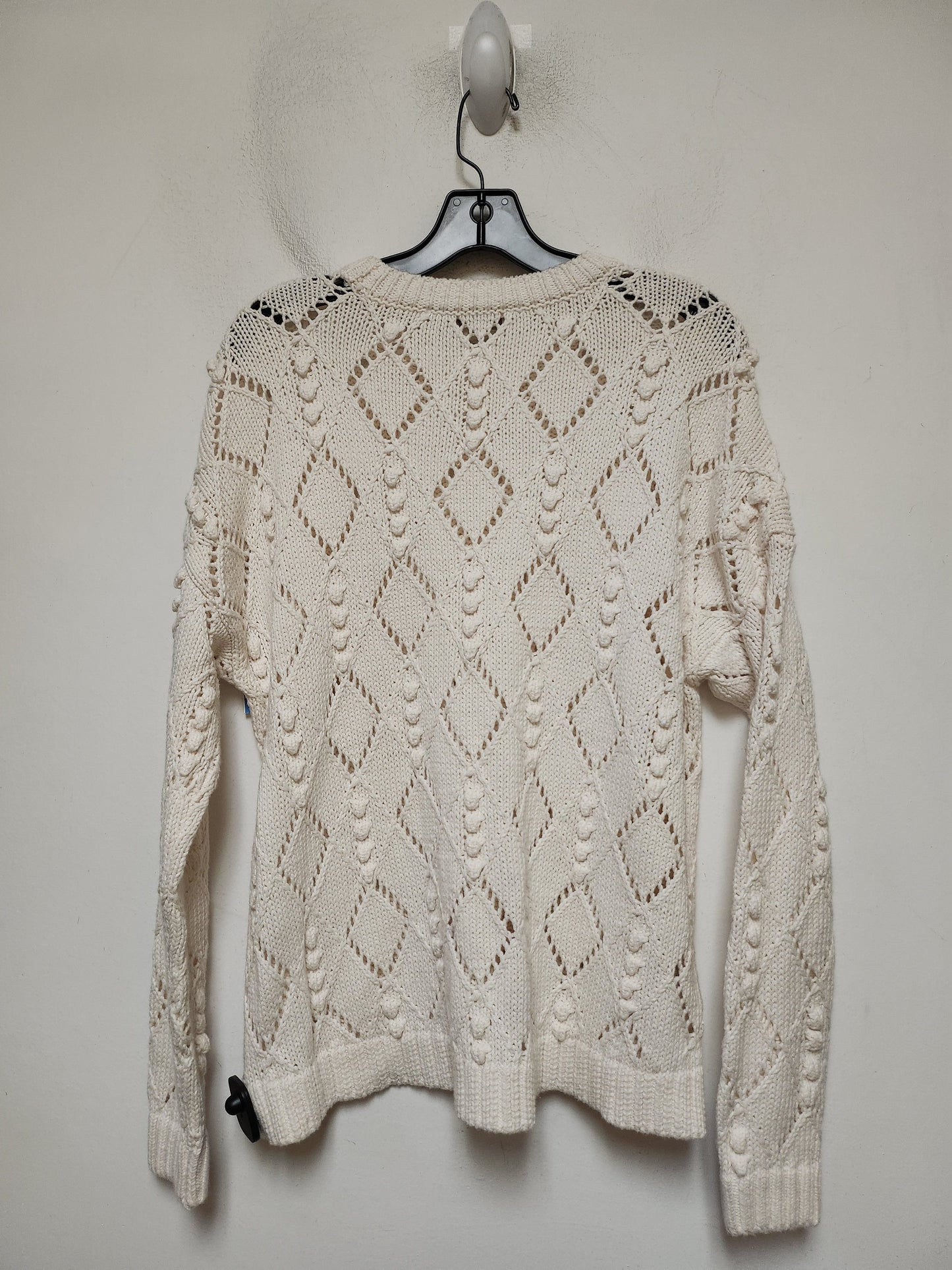 Sweater By Loft In Cream, Size: M