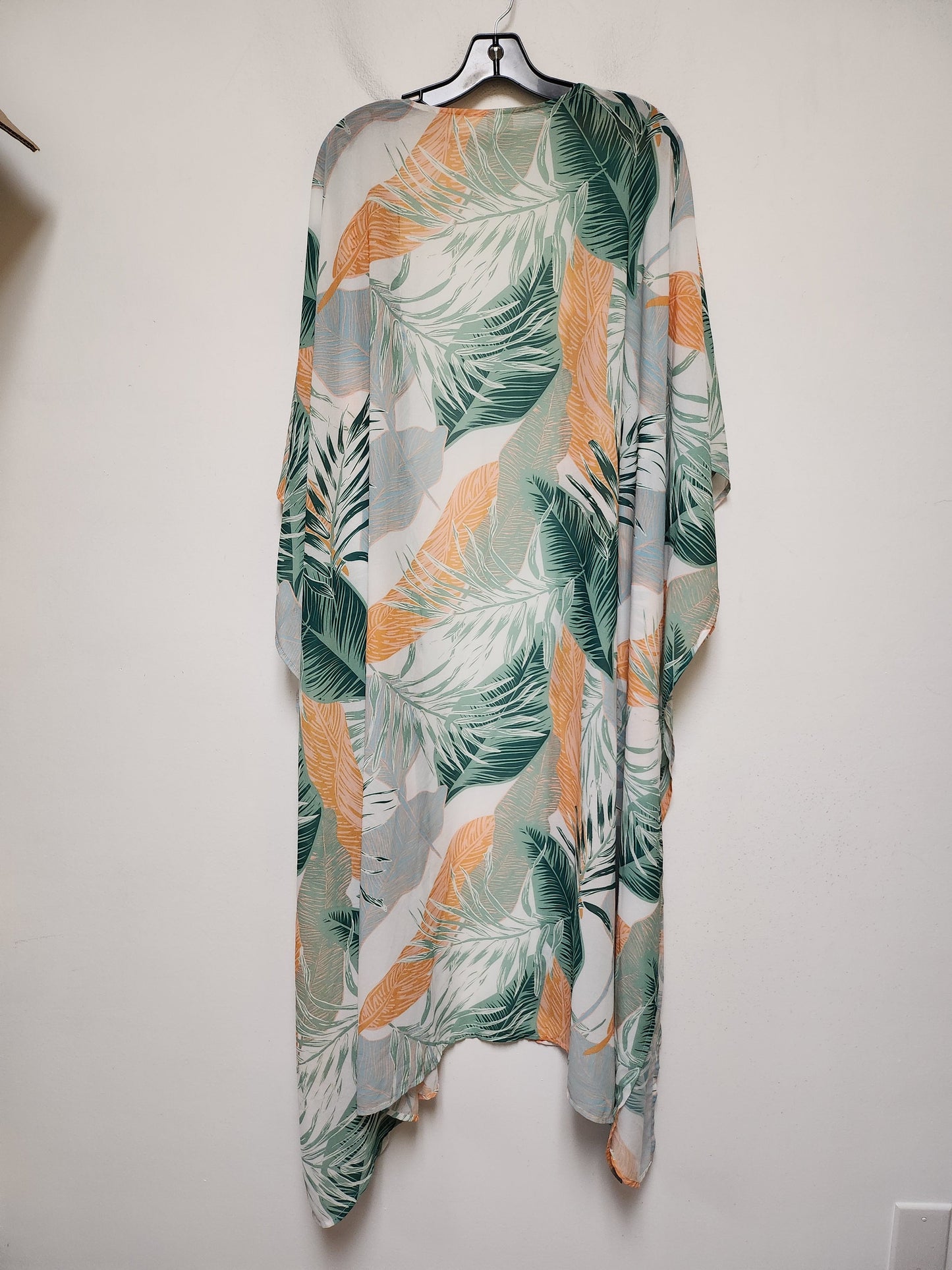 Kimono By Clothes Mentor In Tropical Print, Size: L