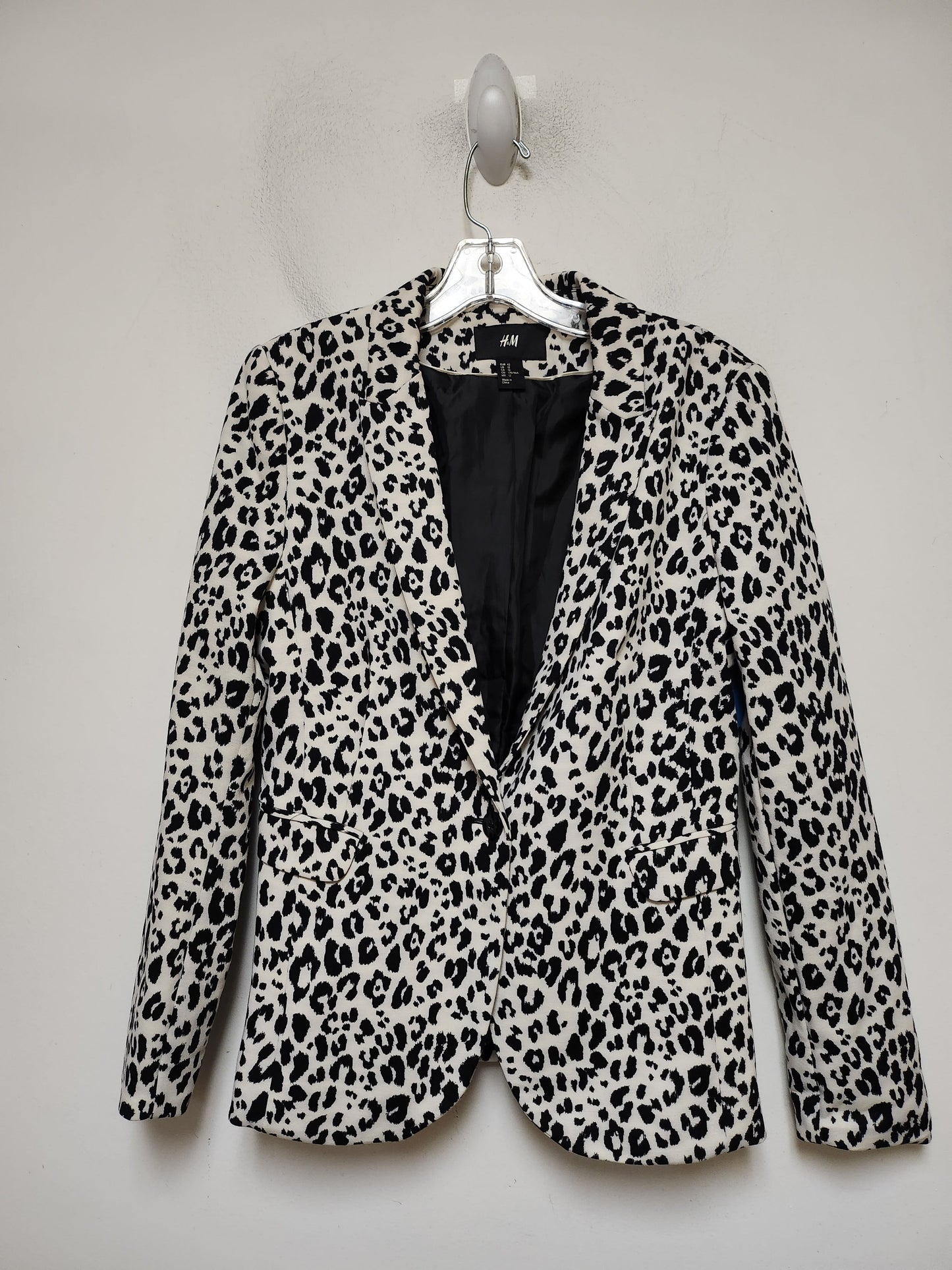 Blazer By H&m In Animal Print, Size: L