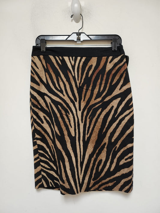 Skirt Midi By White House Black Market In Animal Print, Size: 6