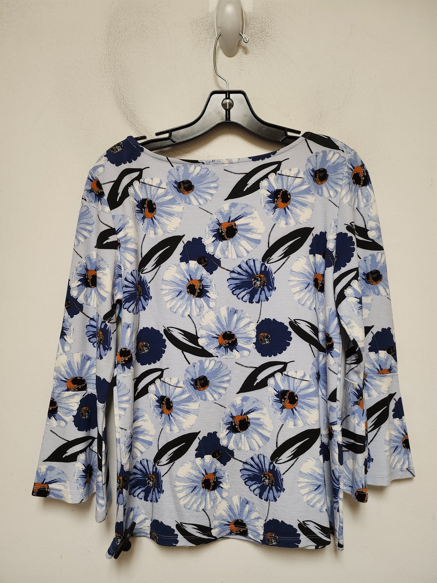 Top Long Sleeve Basic By Ann Taylor In Floral Print, Size: M