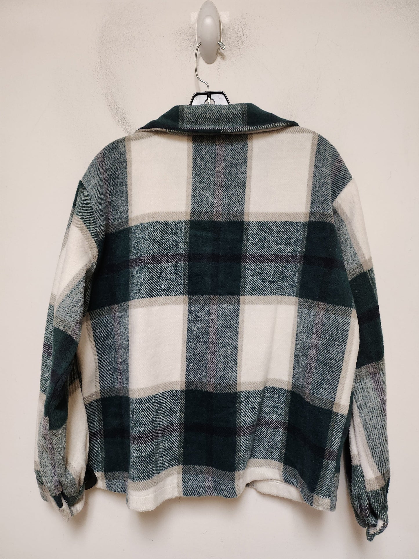 Jacket Shirt By Clothes Mentor In Plaid Pattern, Size: M