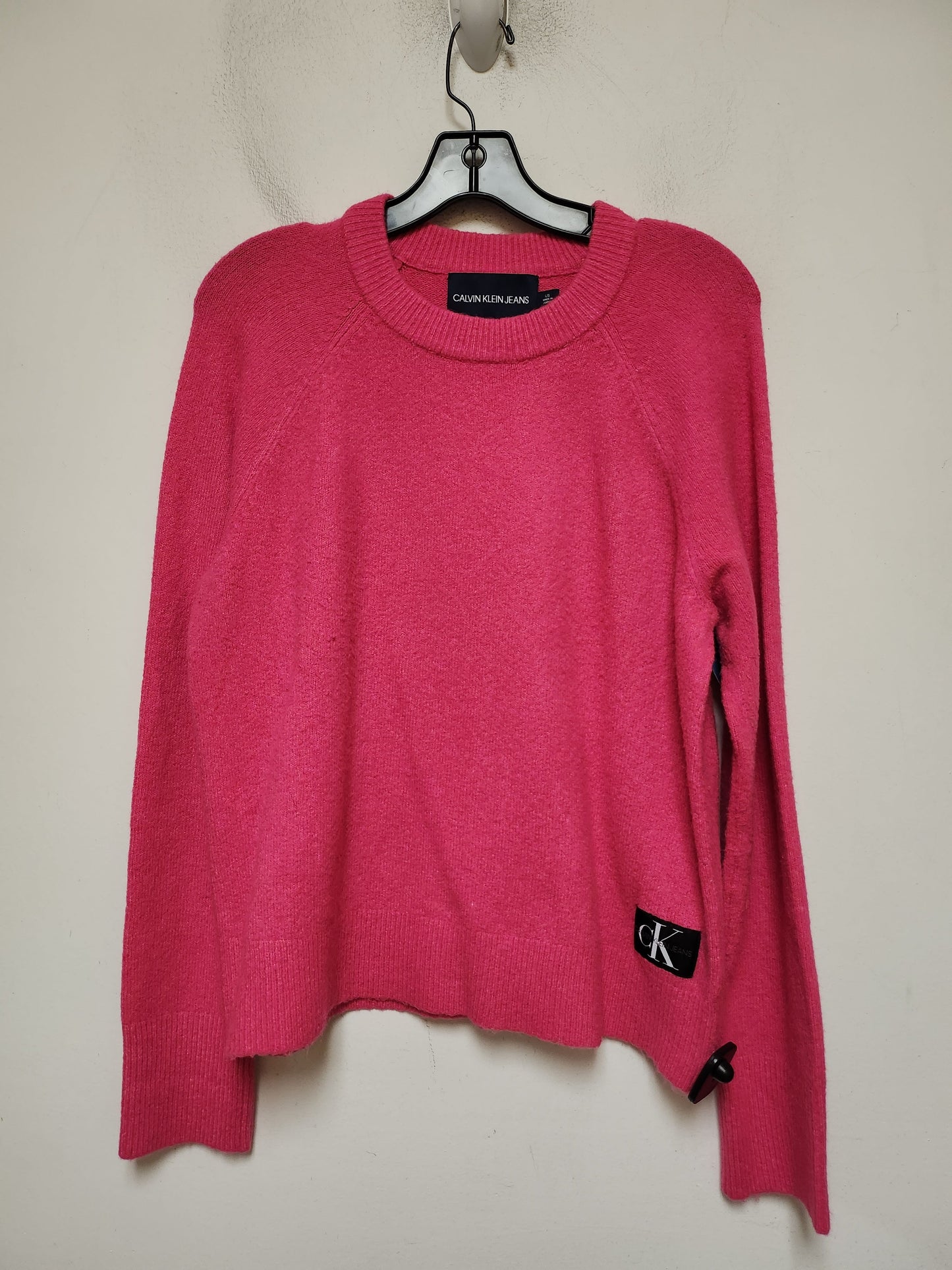 Sweater By Calvin Klein In Pink, Size: L