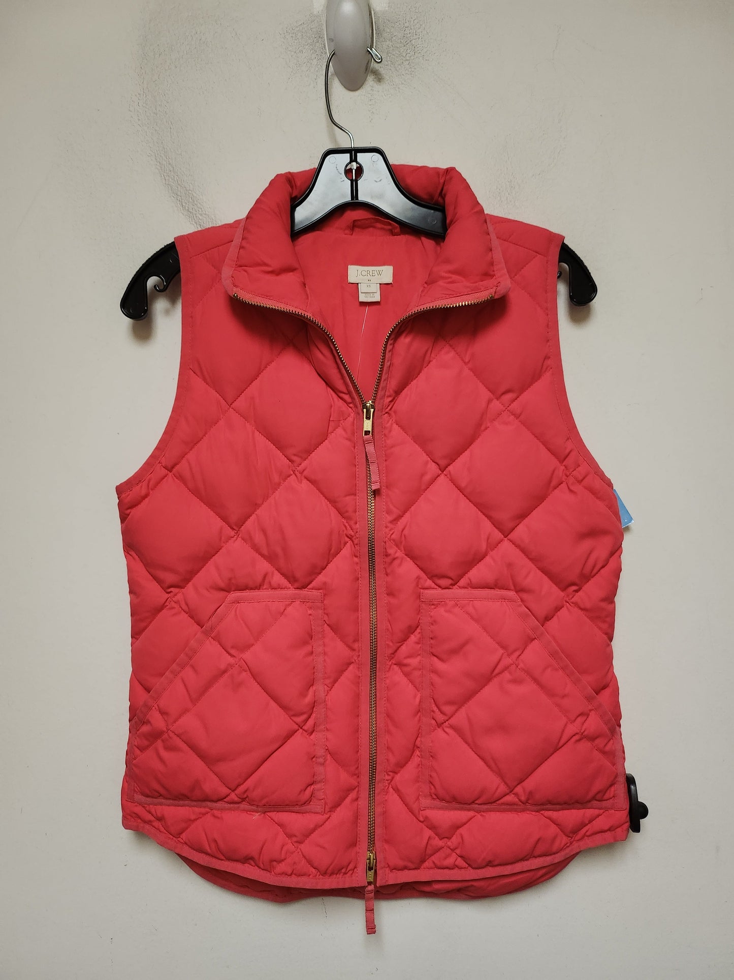 Vest Puffer & Quilted By J. Crew In Pink, Size: Xs