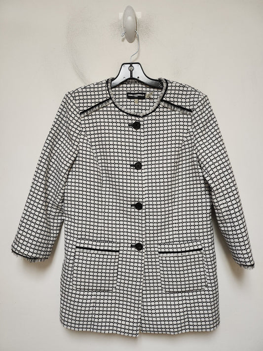 Blazer Designer By Karl Lagerfeld In Black & White, Size: M