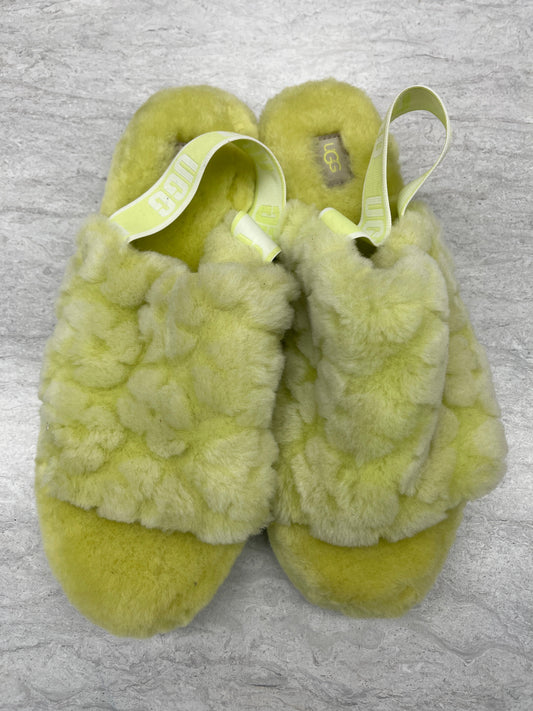 Slippers Designer By Ugg In Chartreuse