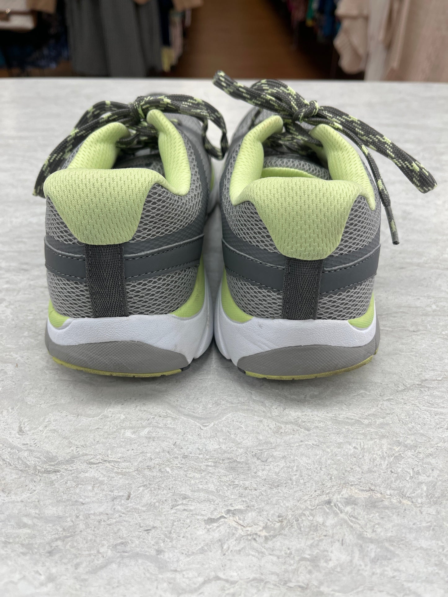 Shoes Athletic By Vionic In Green & Grey, Size: 9