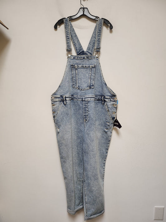 Overalls By Ava & Viv In Blue Denim, Size: 2x