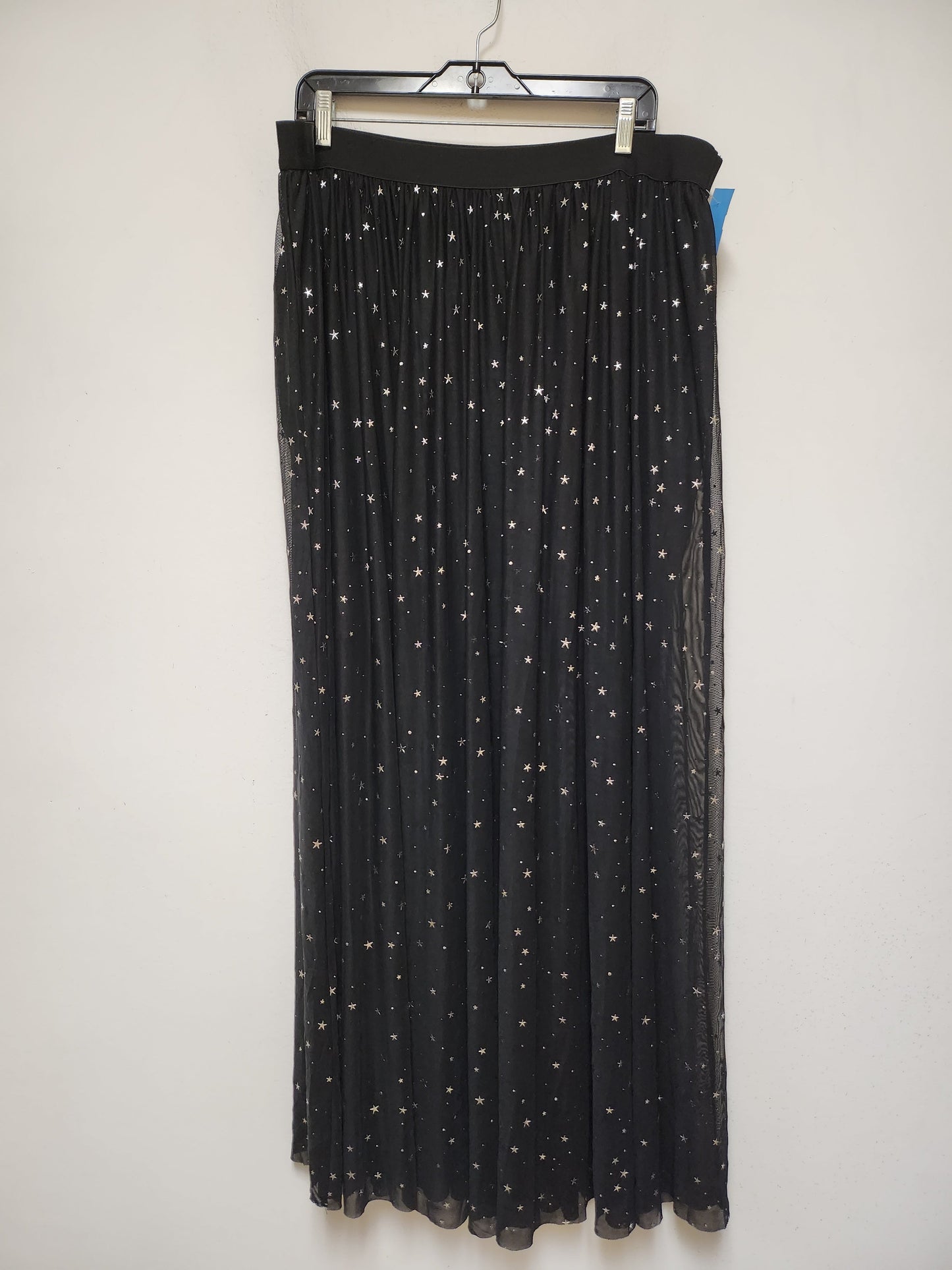 Skirt Maxi By Shein In Black & Silver, Size: 26