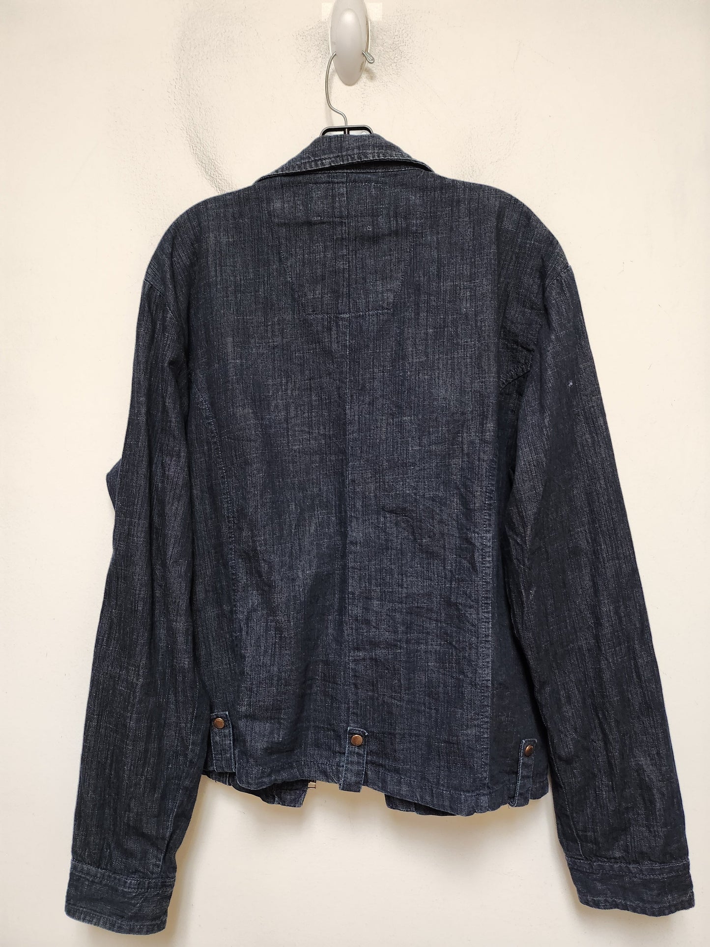 Jacket Denim By Clothes Mentor In Blue Denim, Size: L