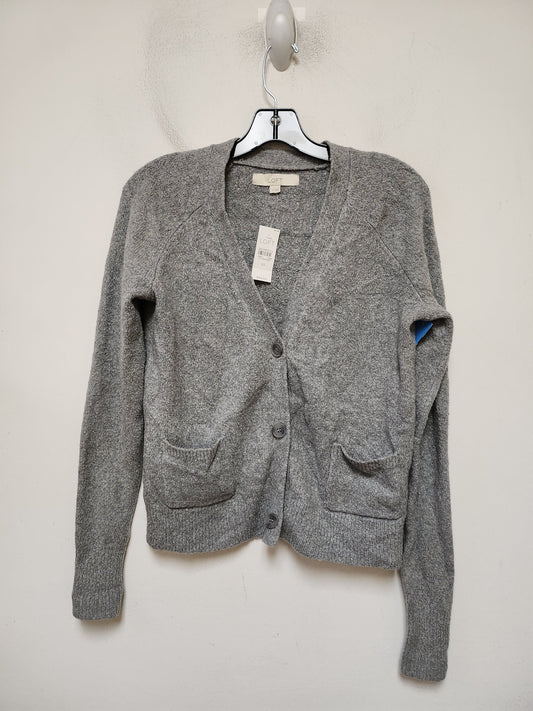 Sweater Cardigan By Loft In Grey, Size: Xs