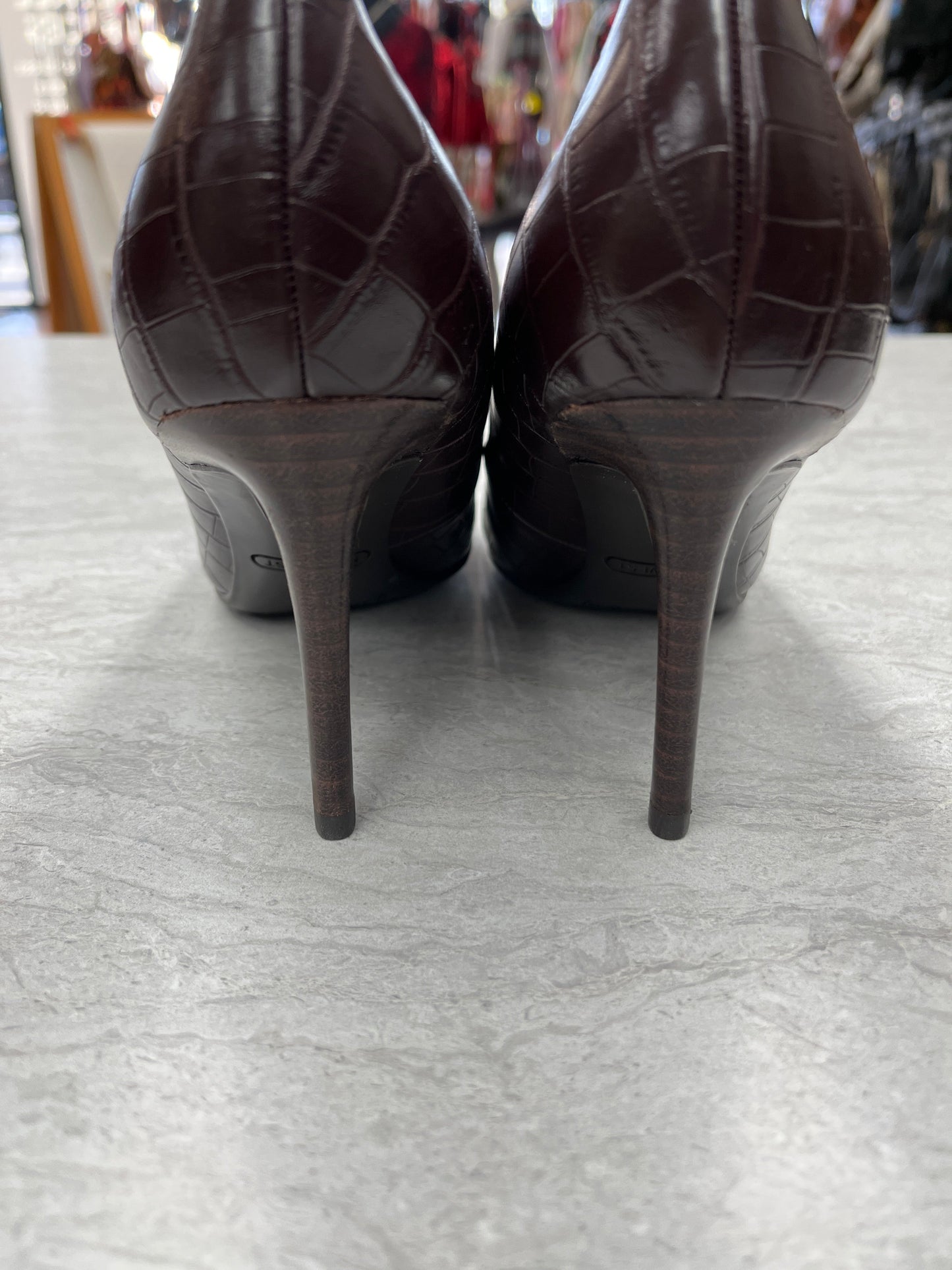 Shoes Heels Stiletto By Nine West In Brown, Size: 6.5