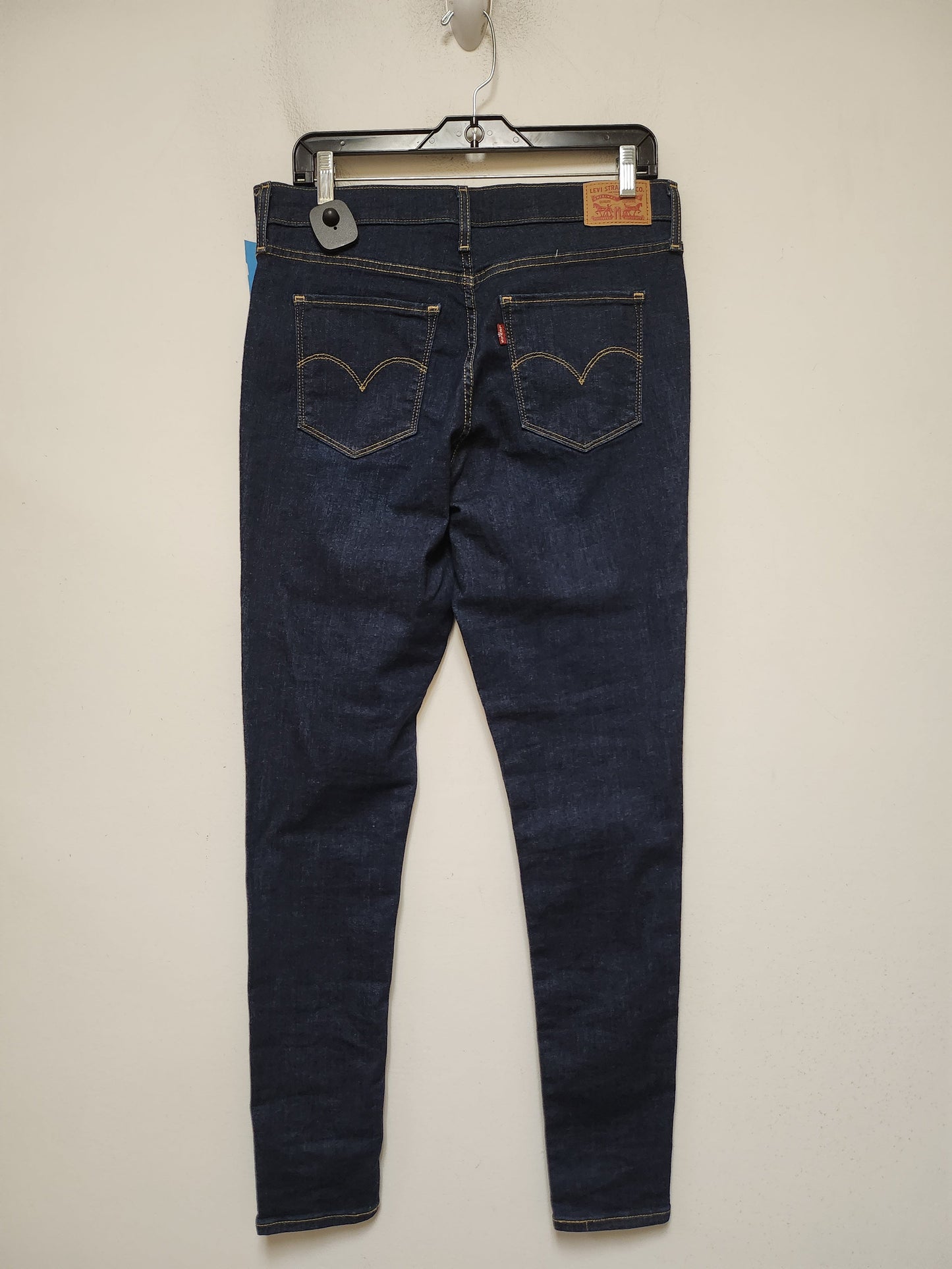 Jeans Skinny By Levis In Blue Denim, Size: 8