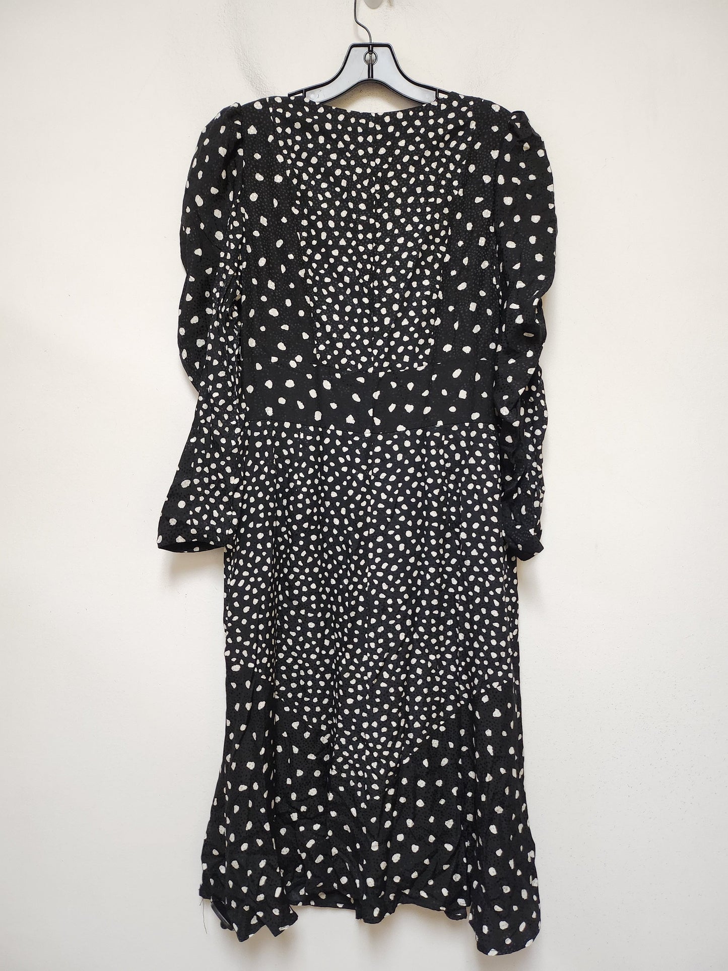 Dress Casual Midi By Rebecca Taylor In Black & White, Size: M