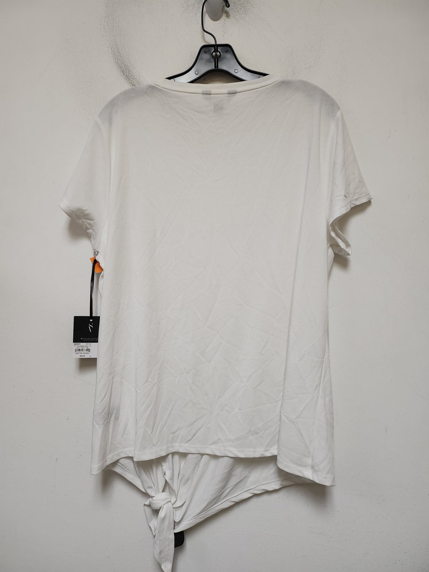 Top Short Sleeve Basic By Simply Vera In White, Size: Xxl